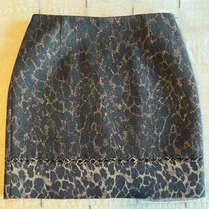 Elie Tahari Animal Print Mini Skirt | Size US 2